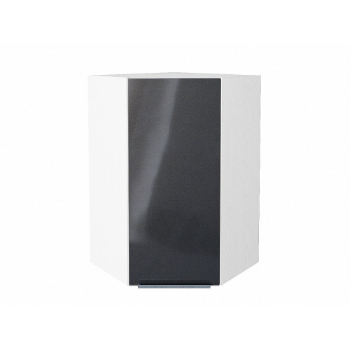 920*600*600 Шкаф верхний угловой Фьюжн Anthracite Белый