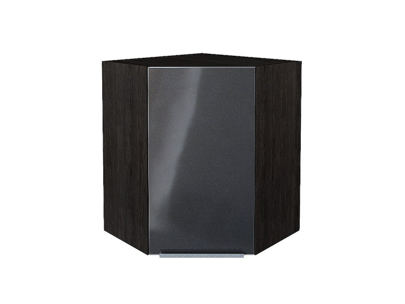 716*600*600 Шкаф верхний угловой Фьюжн Anthracite Graphite